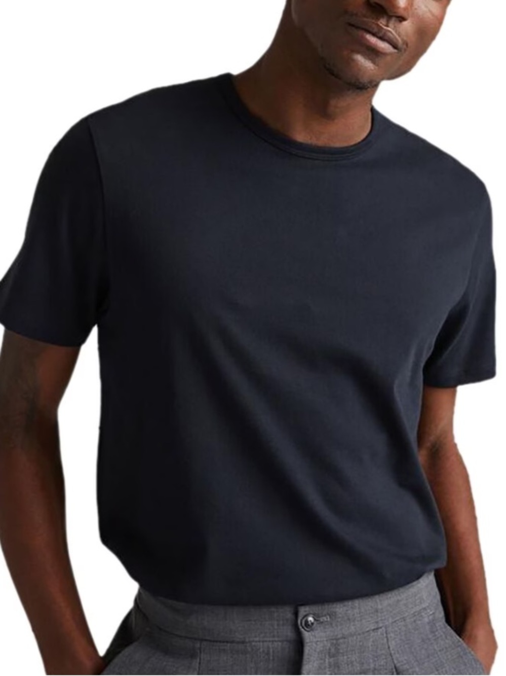 Weighted Organic Cotton Tee Black richer poorer
